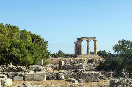 古希腊科林斯的阿波罗神庙
