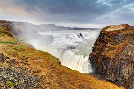 冰岛海鸥瀑布