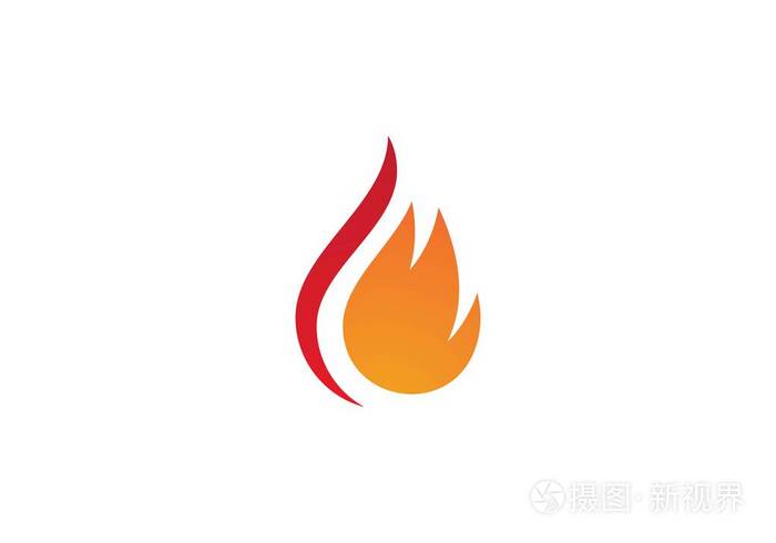火火焰logo模板矢量图标石油天然气和能源标志的概念