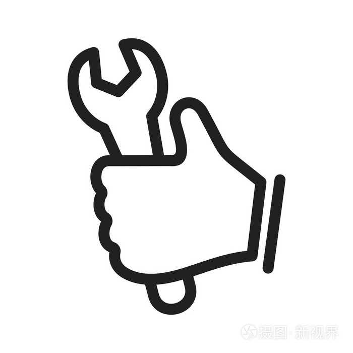 牵手扳手图标