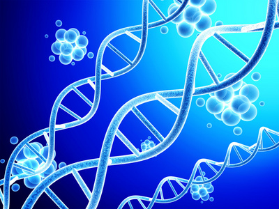 Dna 结构和分子数字 3d 模型