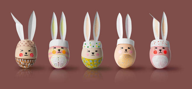 复活节快乐，鸡蛋，鸡蛋，野兔，画，假日，笑了，脸，E