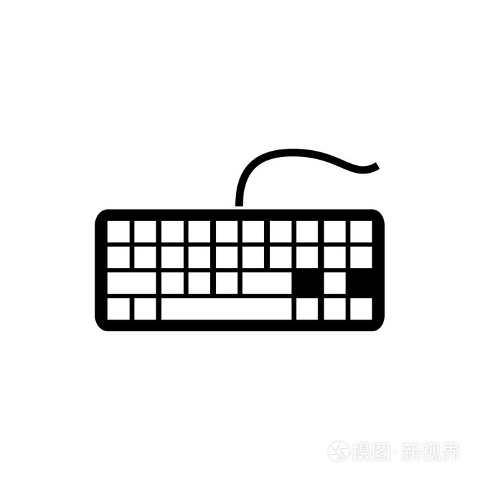 键盘图标.矢量图
