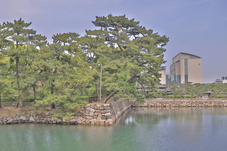 日本高松高松城堡的风景