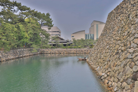 日本高松高松城堡的风景