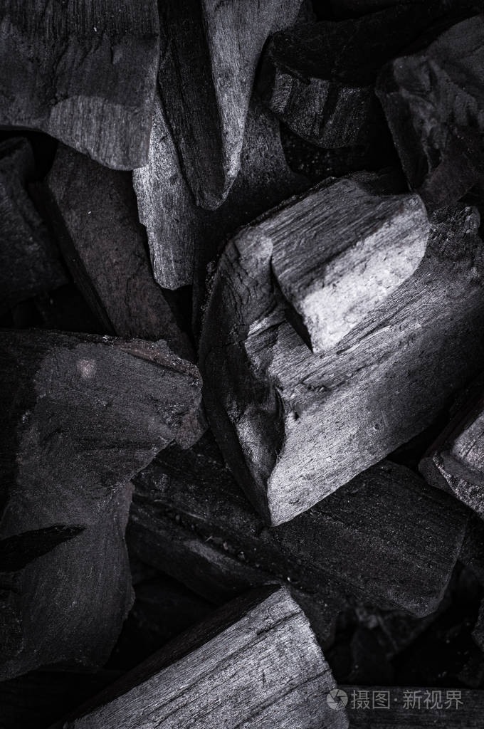 黑色工业煤堆背景