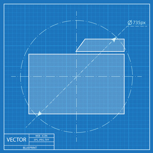 蓝图的文件夹图标图片