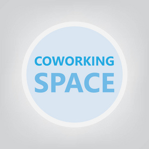 coworking 空间概念矢量图解