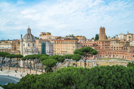 Trajan 的专栏和 Trajan 的市场, 罗马, 意大利