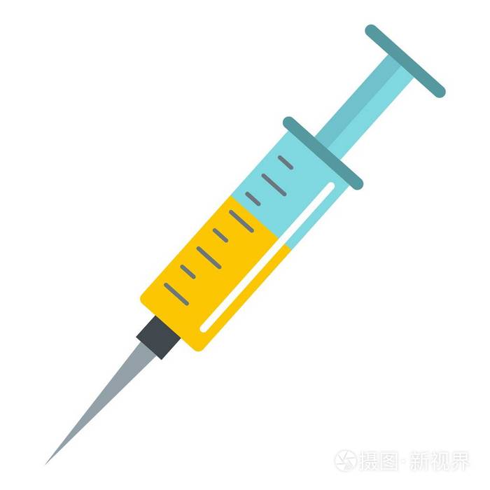 孤立的注射器图标