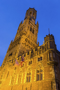 在比利时的布鲁日钟楼图片