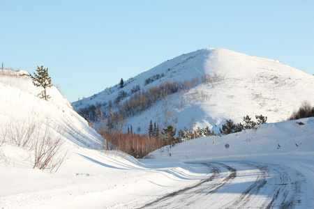 冬天路 冬天 雪 路，道路 雪 冬季景观