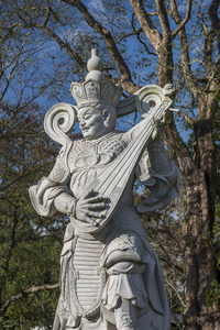 佛教寺庙中的古董雕像陈田, Iguacu, 巴拉那州州, 南巴西