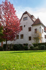 德国风格的老式房子