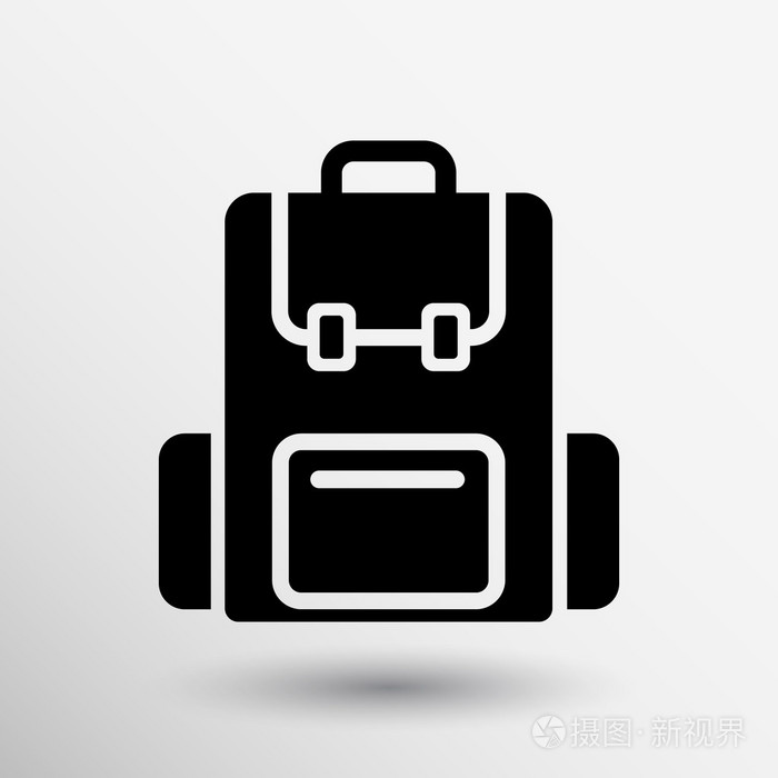 图标的背包旅行书包研究标志符号包装上的图形标志