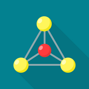 平面样式分子图标