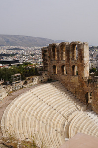 奥迪安的罗德阿提克斯的希腊雅典卫城