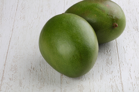成熟的绿色芒果