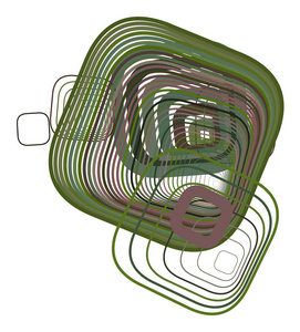 抽象圆矩形几何图案, 色彩鲜艳, 艺术为平面设计, 目录, 纺织或纹理印刷和背景。矢量插图图形