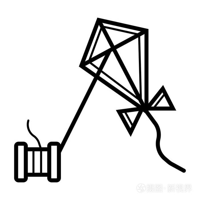 风筝图标矢量图