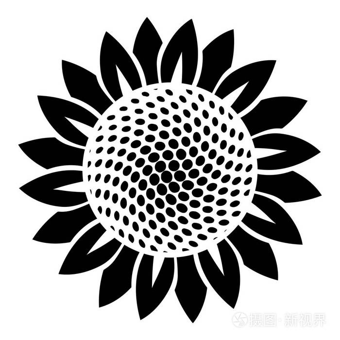 向日葵的图标,简单的样式