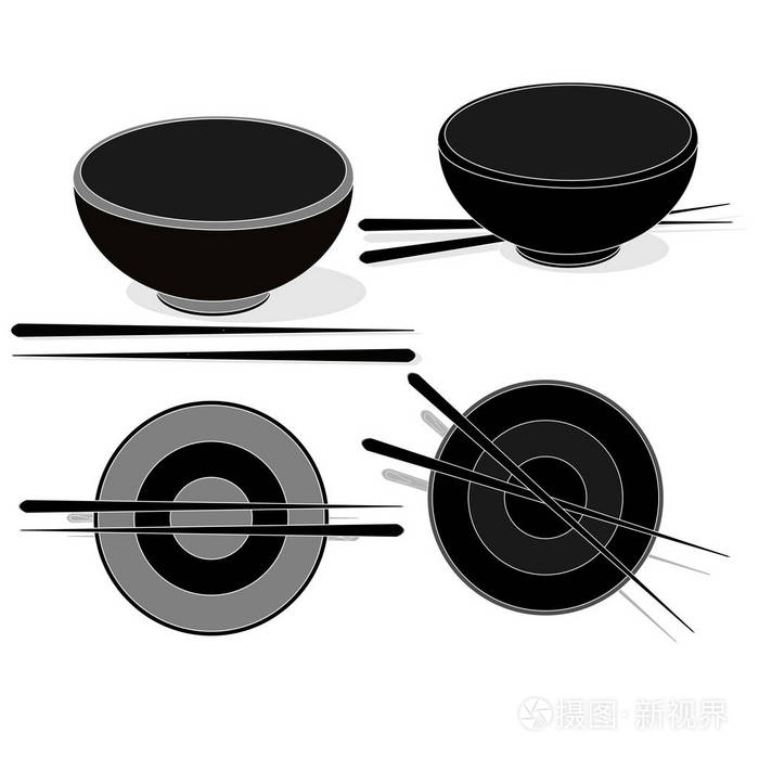 水稻盖浇饭/碗/杯的插图插画-正版商用图片0r5zht-摄图新视界