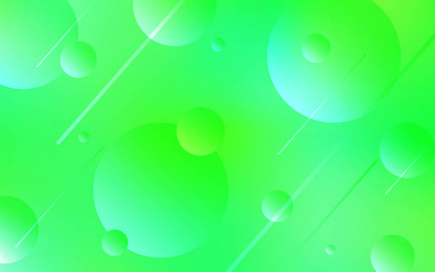 浅绿色, 黄色矢量背景与气泡。抽象例证以彩色气泡在自然样式。图案可用于美丽的网站