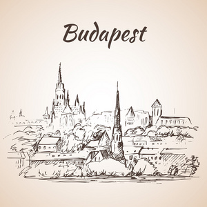 布达佩斯匈牙利的全景视图