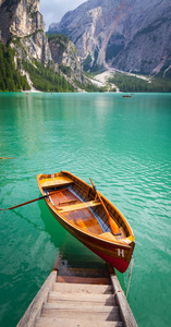 Braies 湖洛米蒂地区，意大利