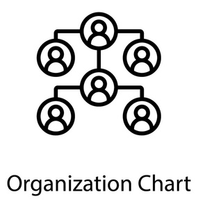 每个成员领导他人的员工图表的层次结构, 纪念组织结构图概念