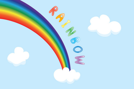 矢量卡通彩虹图片