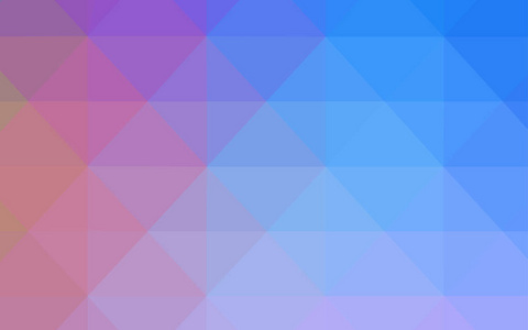 浅蓝色, 红色矢量闪耀三角形布局。带有三角形的抽象样式的彩色插图。全新的商务设计风格