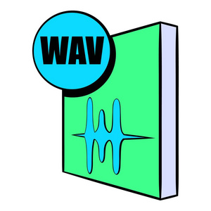 Wav 文件图标卡通