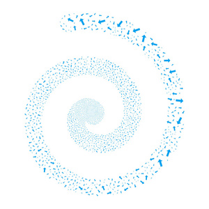 箭头烟花螺旋