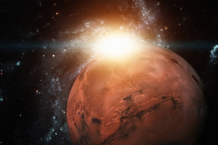 太阳能系统火星。它是离太阳第四的行星