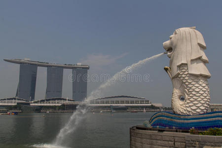 新加坡的鱼尾狮图片