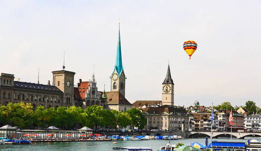 瑞士苏黎世城市景观的主要地标