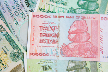 津巴布韦钞票特写