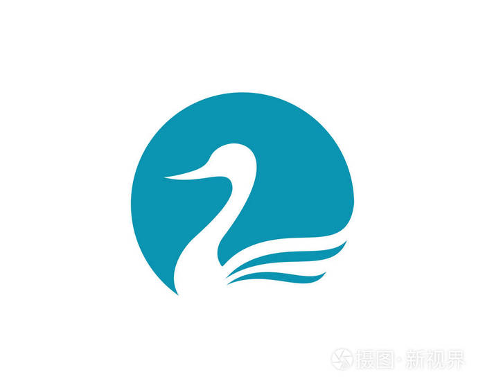 鹅标志模板