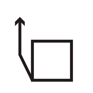 上箭头图标矢量隔离在白色背景为您的 web 和移动应用程序设计, 向上箭头徽标概念