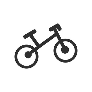 自行车图标矢量隔离白色背景为您的 web 和移动应用程序设计, 自行车徽标概念