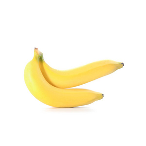 群的孤立的白色背景上的香蕉