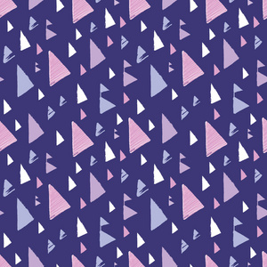 紫色粉红色部落三角形重复图案设计