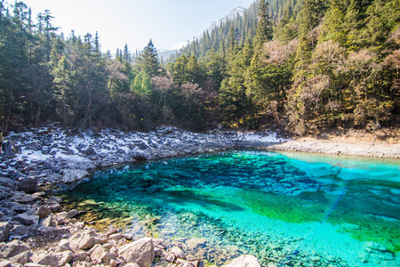 九寨沟蓝湖