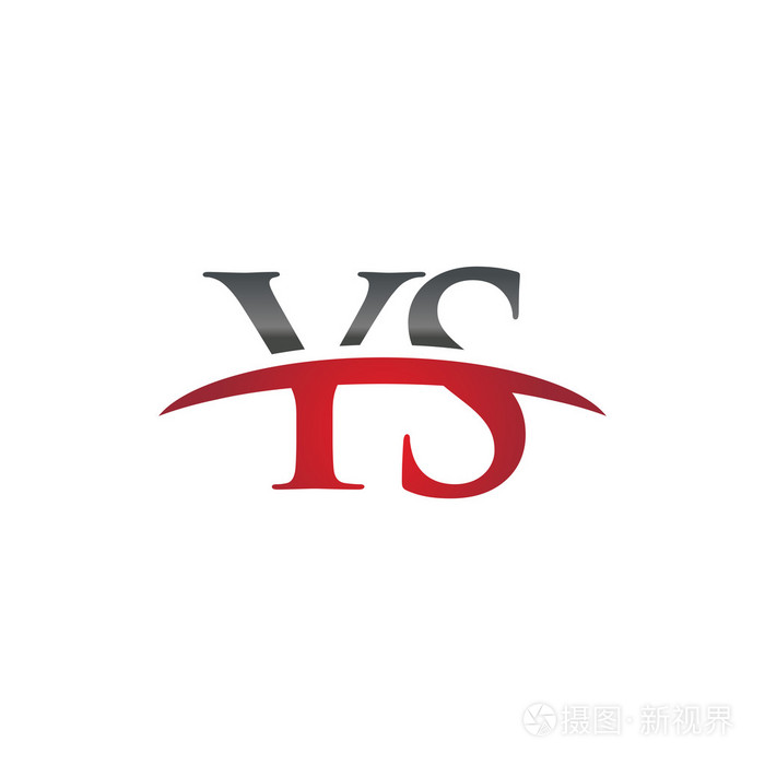 首写字母ys红色耐克标志耐克标志