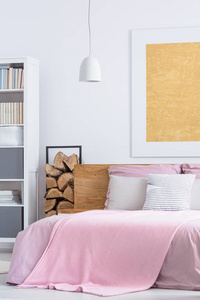 简单的粉红卧室