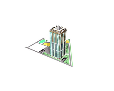 住宅建筑群建筑设计模型图片