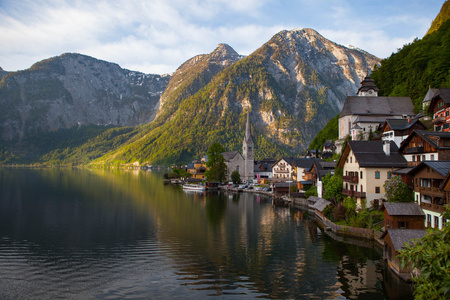 风景的山村