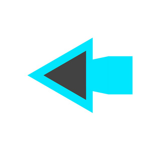 左箭头图标矢量隔离在白色背景为您的 web 和移动应用程序设计, 左箭头徽标概念