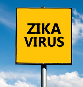 在路标 Zika 的单词